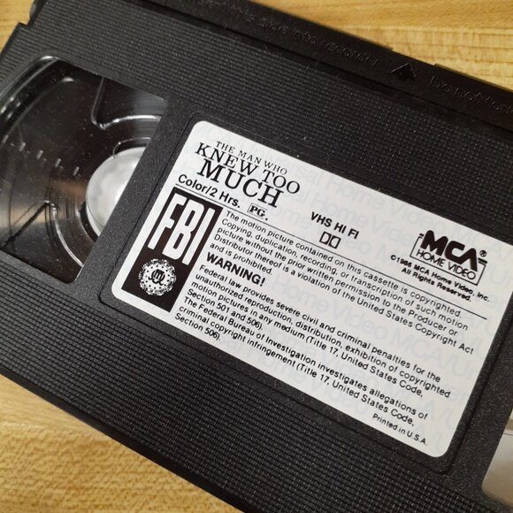 Man Who Knew Too Much VHS Alfred Hitchcock Collection Dorris Day James Stewart - Picture 7 of 7